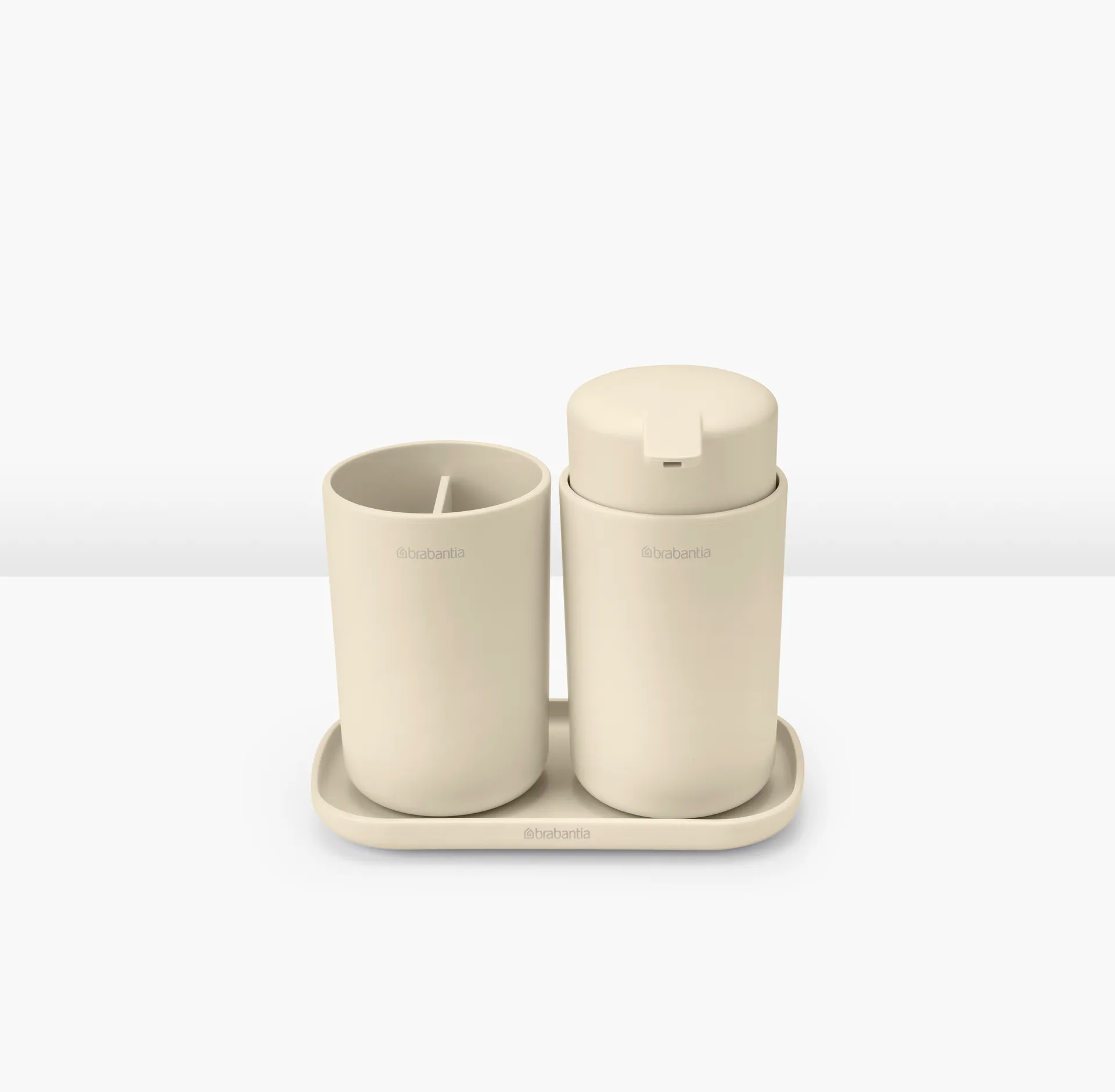 Brabantia ReNew Waschbecken Set 3 Teile, Soft Beige Brabantia