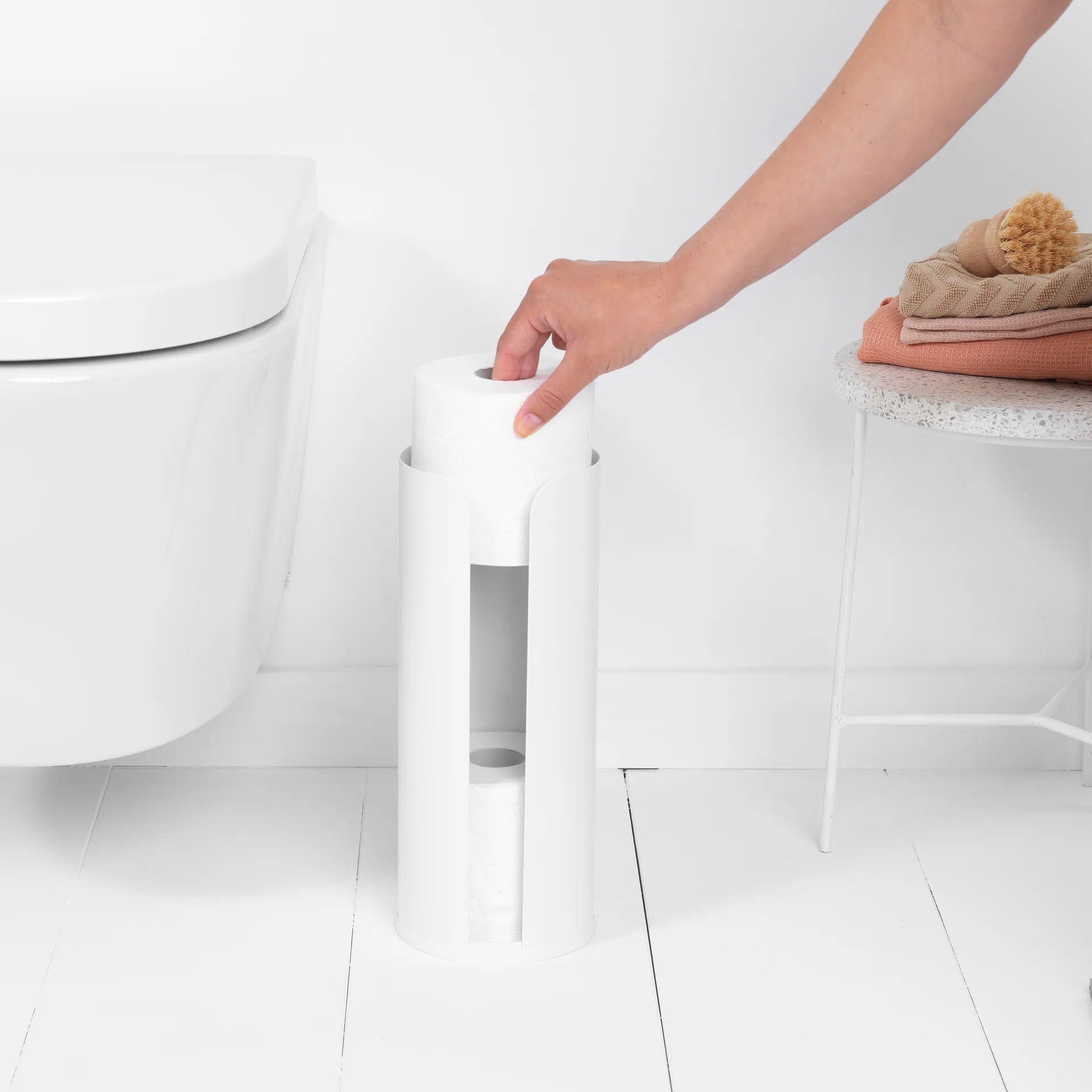 Brabantia Toilettenpapierhalter für 3 Rollen, White Brabantia