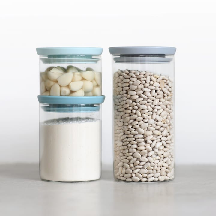 Brabantia Vorratsdose 3er Pack, Grau-blau Brabantia