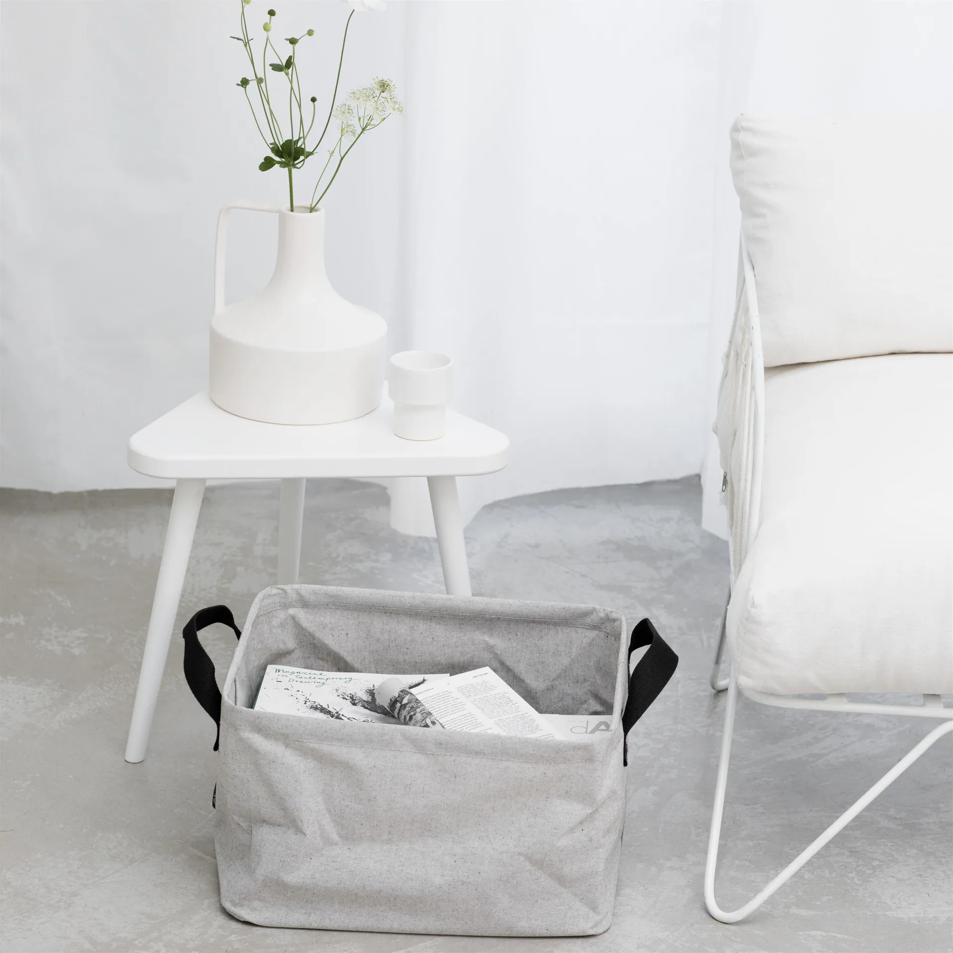 Brabantia Wäschekorb faltbar, Grau Brabantia