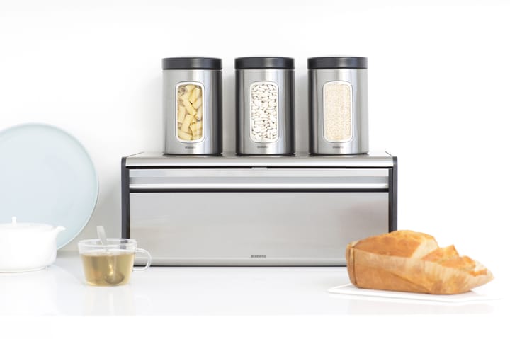 Fall Front Brotkasten, Matter Stahl Brabantia