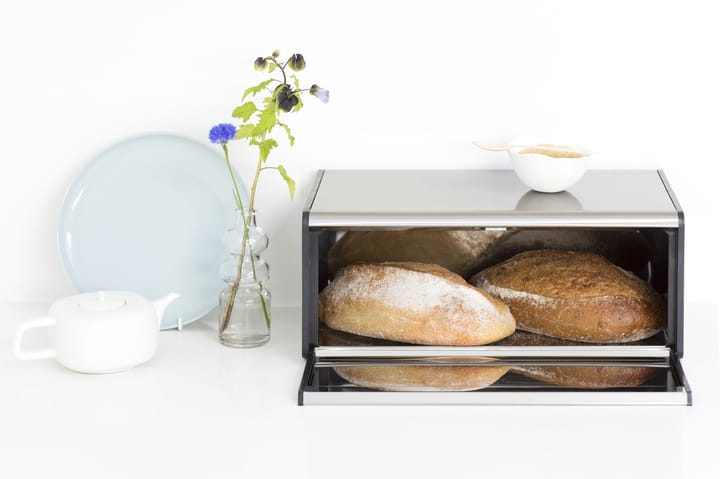 Fall Front Brotkasten, Matter Stahl Brabantia