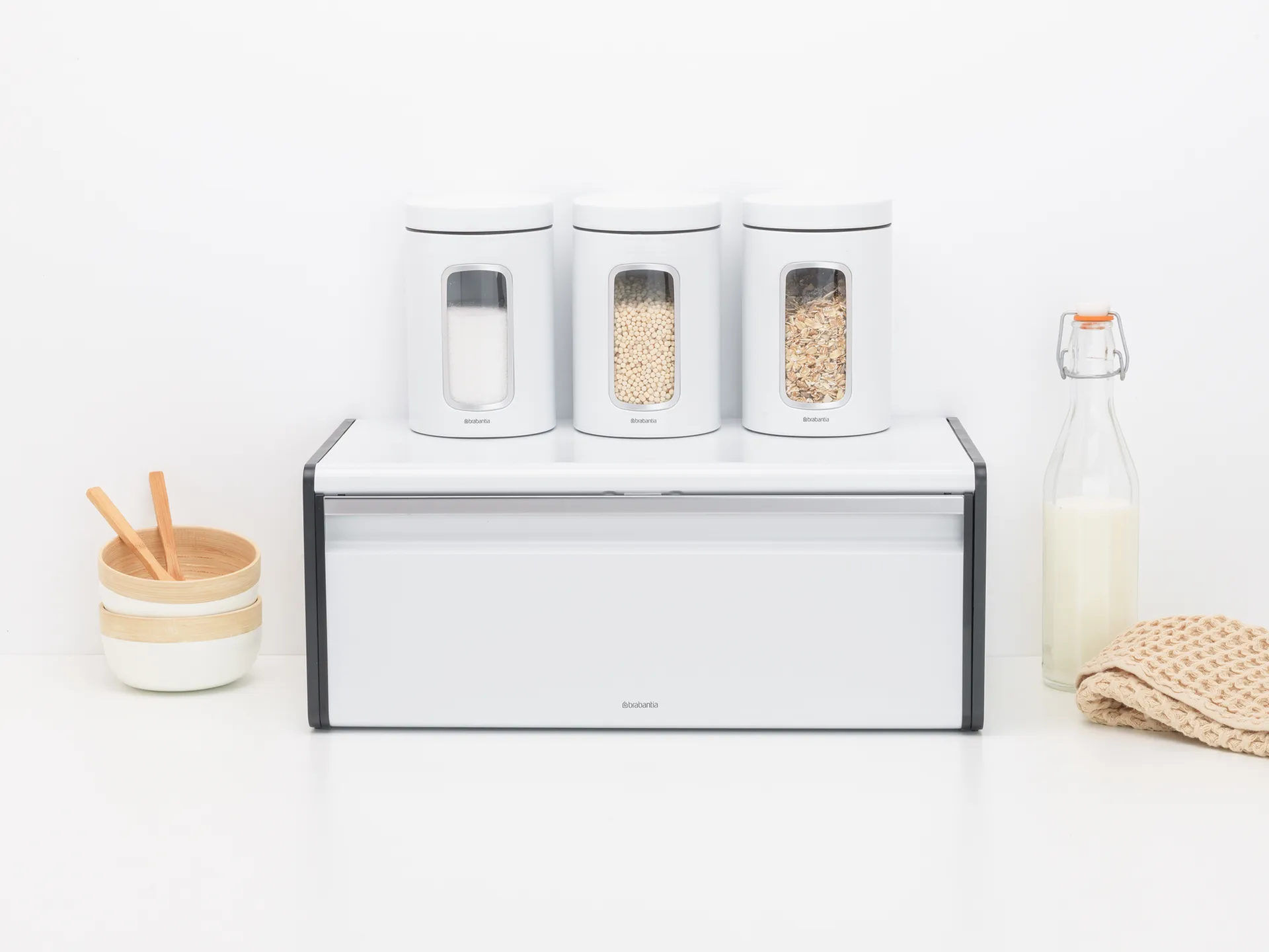 Fall Front Brotkasten, White-black Brabantia