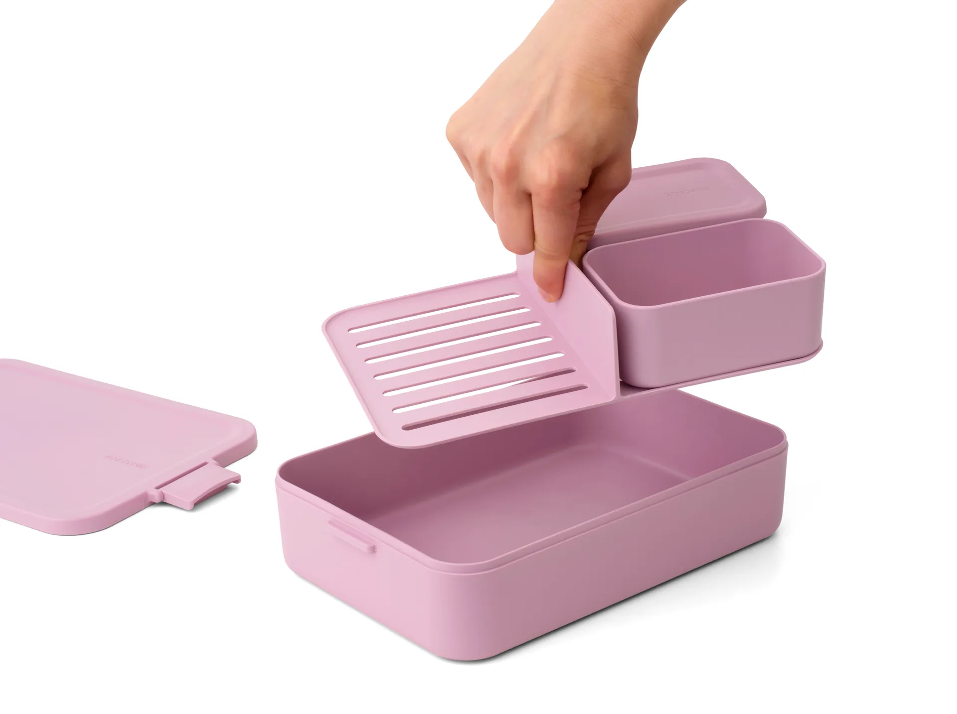 Make & Take bento Lunchbox groß 2 L, Lilac Pink Brabantia