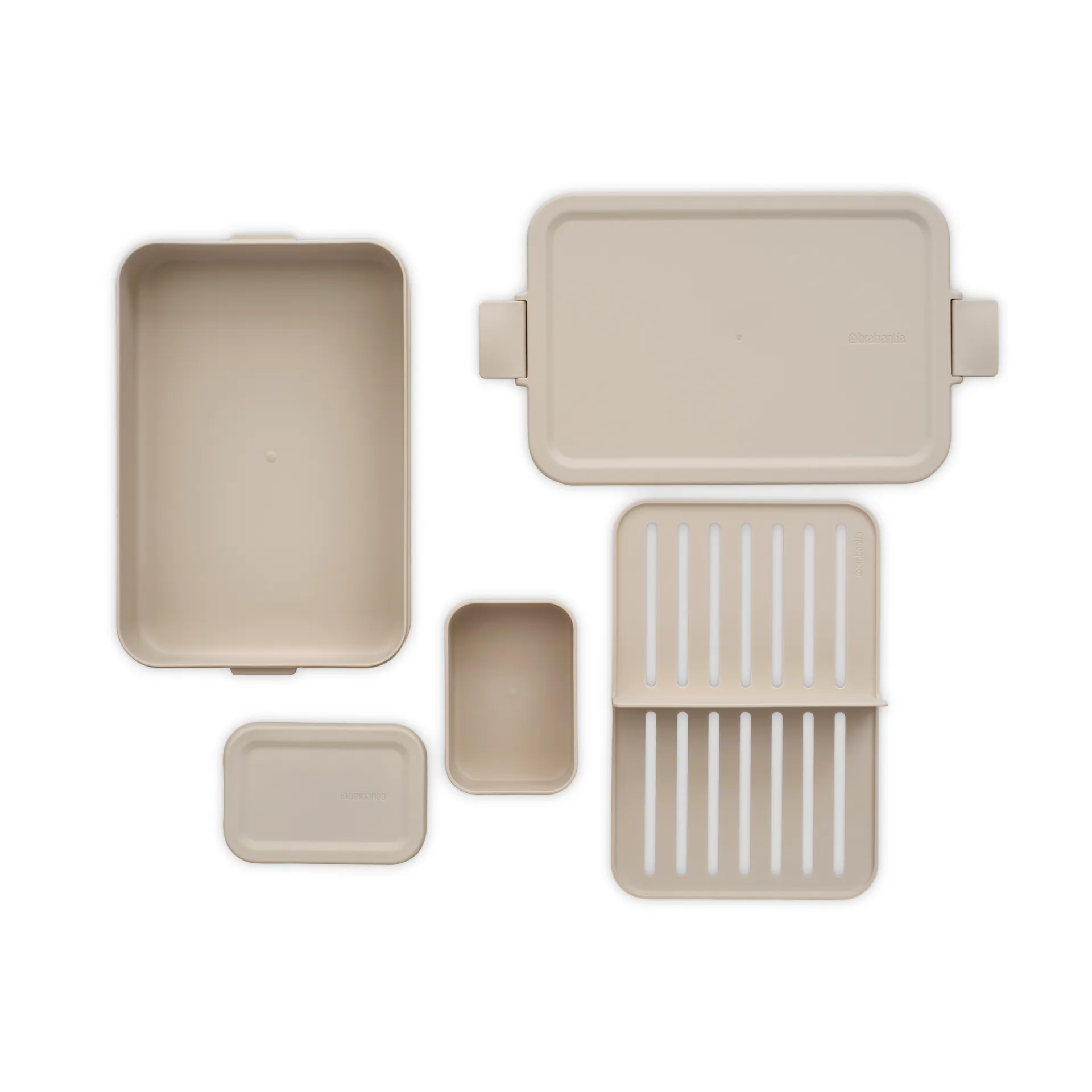 Make & Take bento Lunchbox groß 2 L, Soft Beige Brabantia