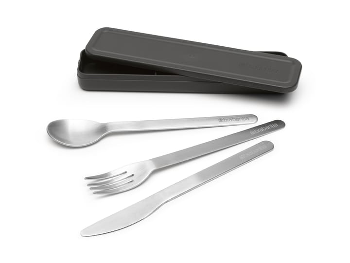 Make & Take Besteckset 3 Teile, Dunkelgrau Brabantia