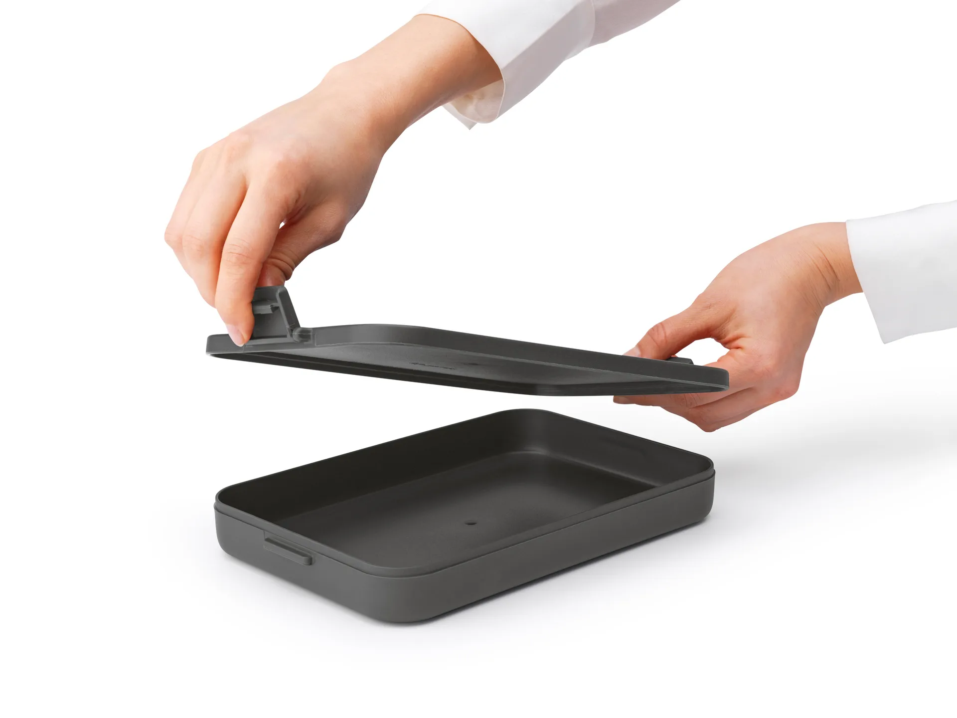 Make & Take Lunchbox flach, 1,1 L, Dunkelgrau Brabantia