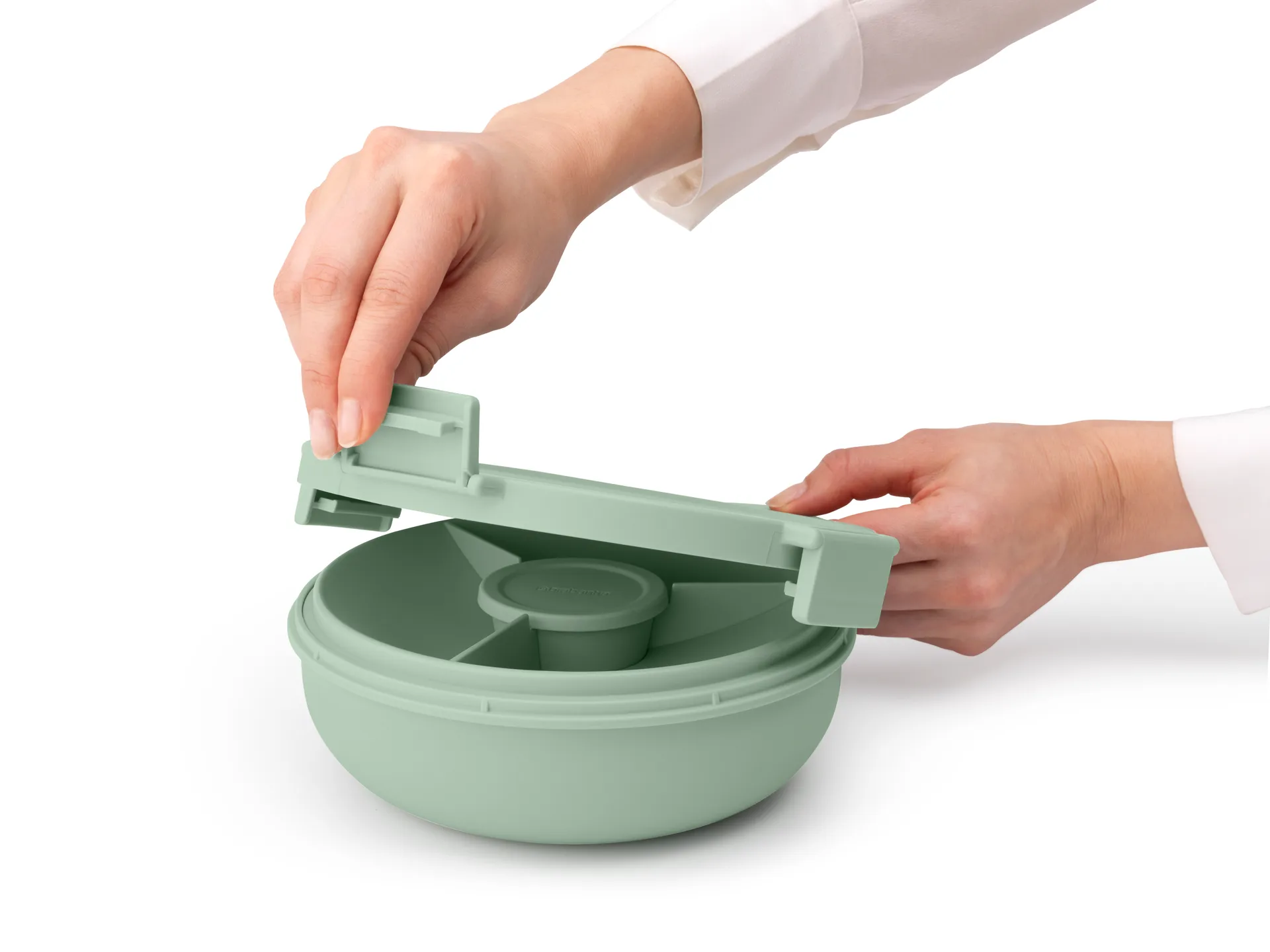 Make & Take Salatschale, 1,3 L, Jade Green Brabantia
