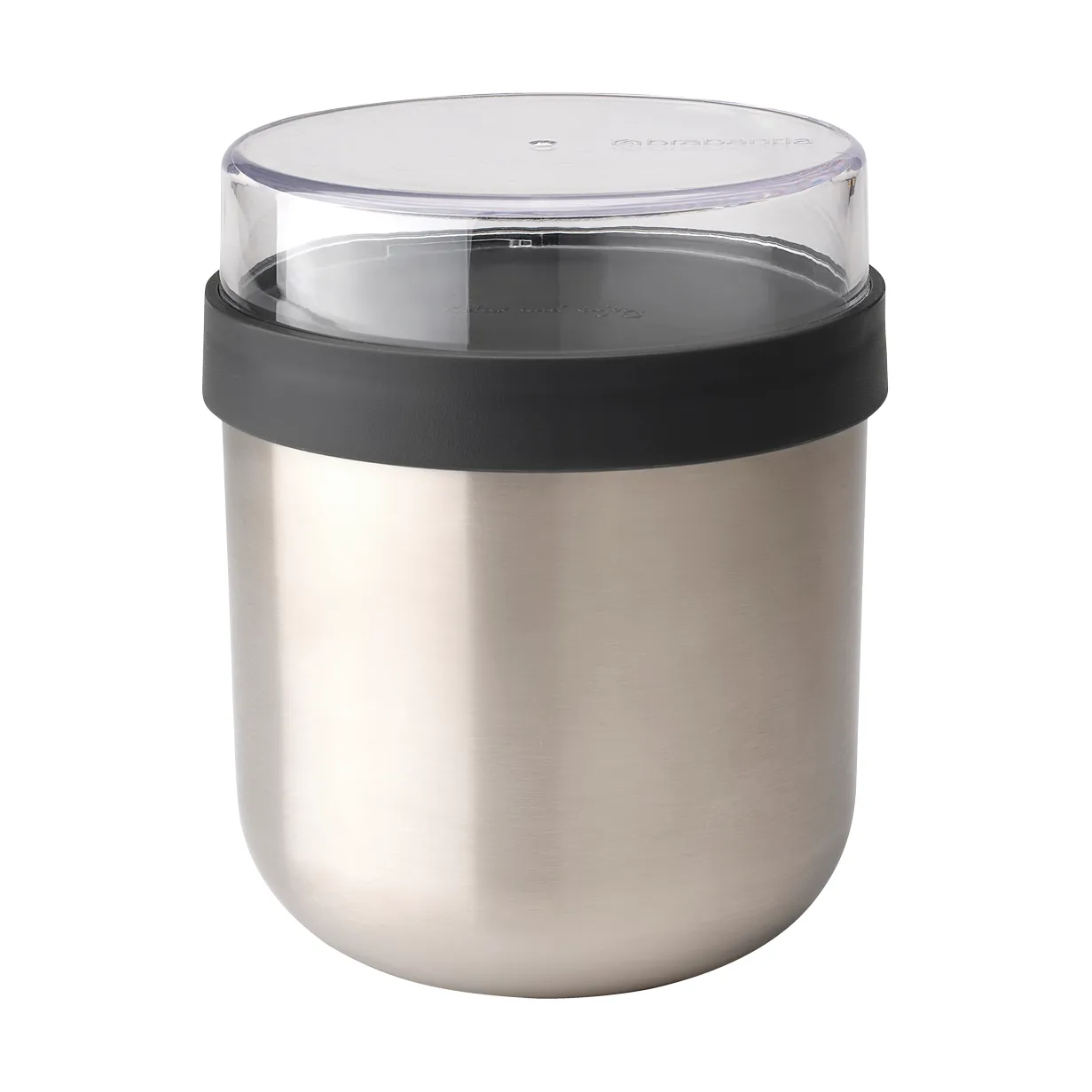 Make & Take Thermosbehälter 0,5 l, Dunkelgrau Brabantia