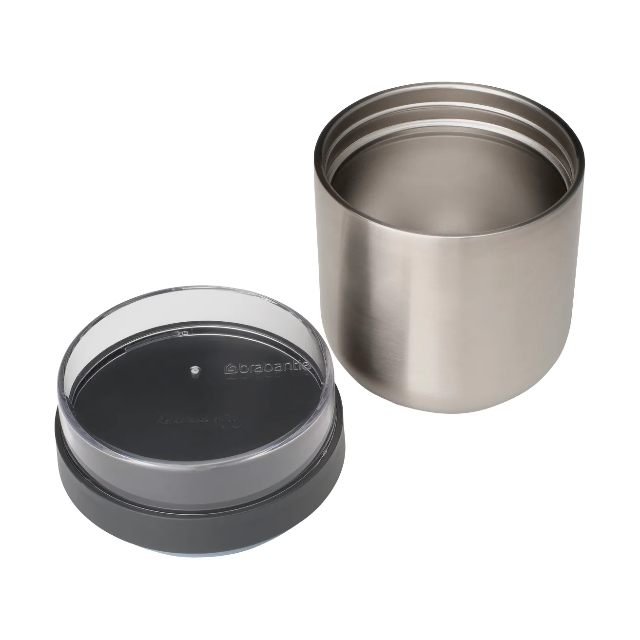 Make & Take Thermosbehälter 0,5 l, Dunkelgrau Brabantia