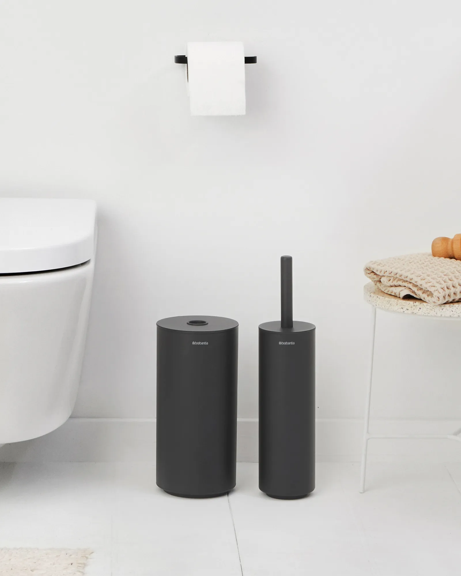 Mindset Toiletten-Set, 3-teilig, Mineral Infinite Grey Brabantia