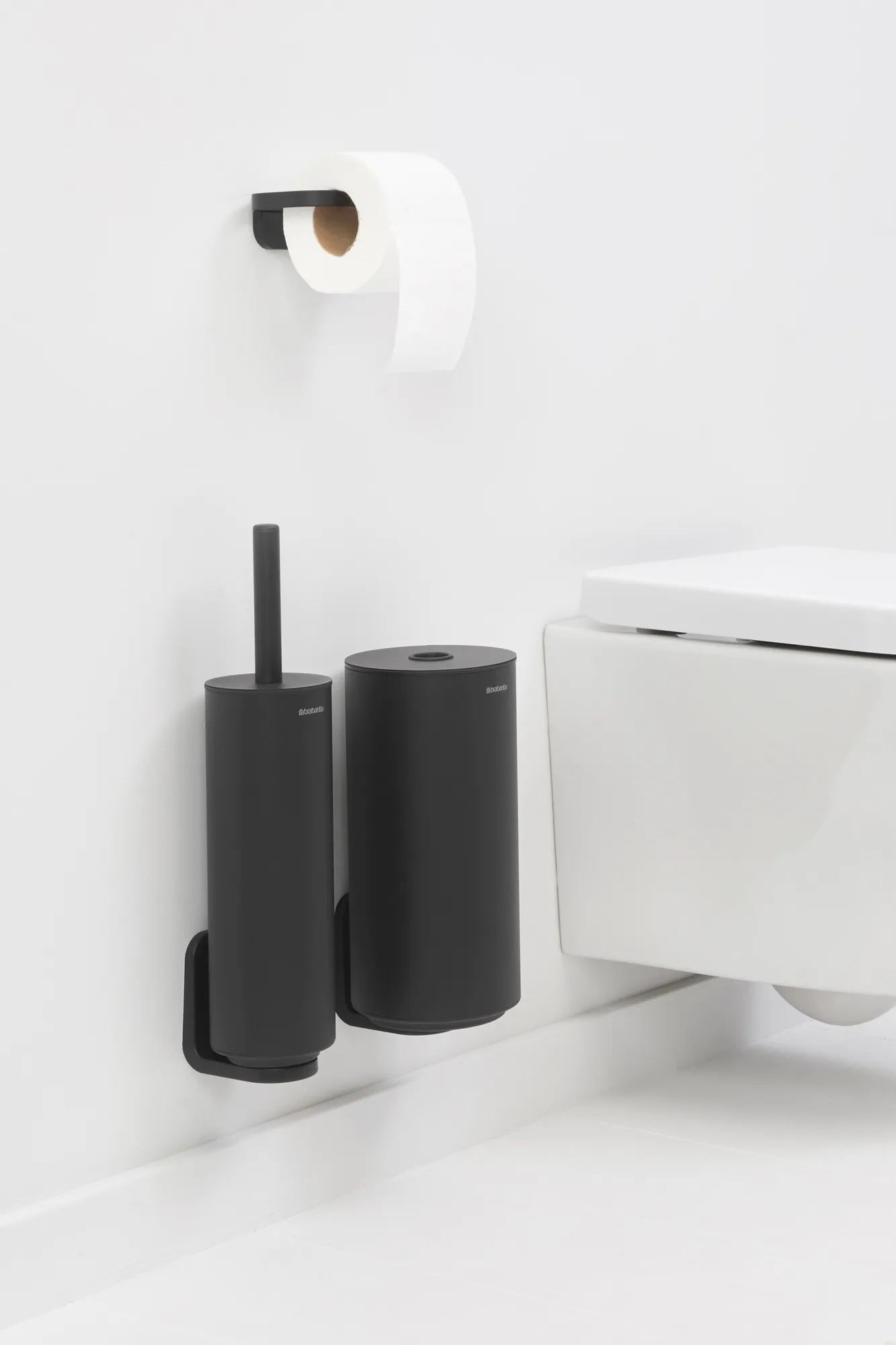 Mindset Toiletten-Set, 3-teilig, Mineral Infinite Grey Brabantia