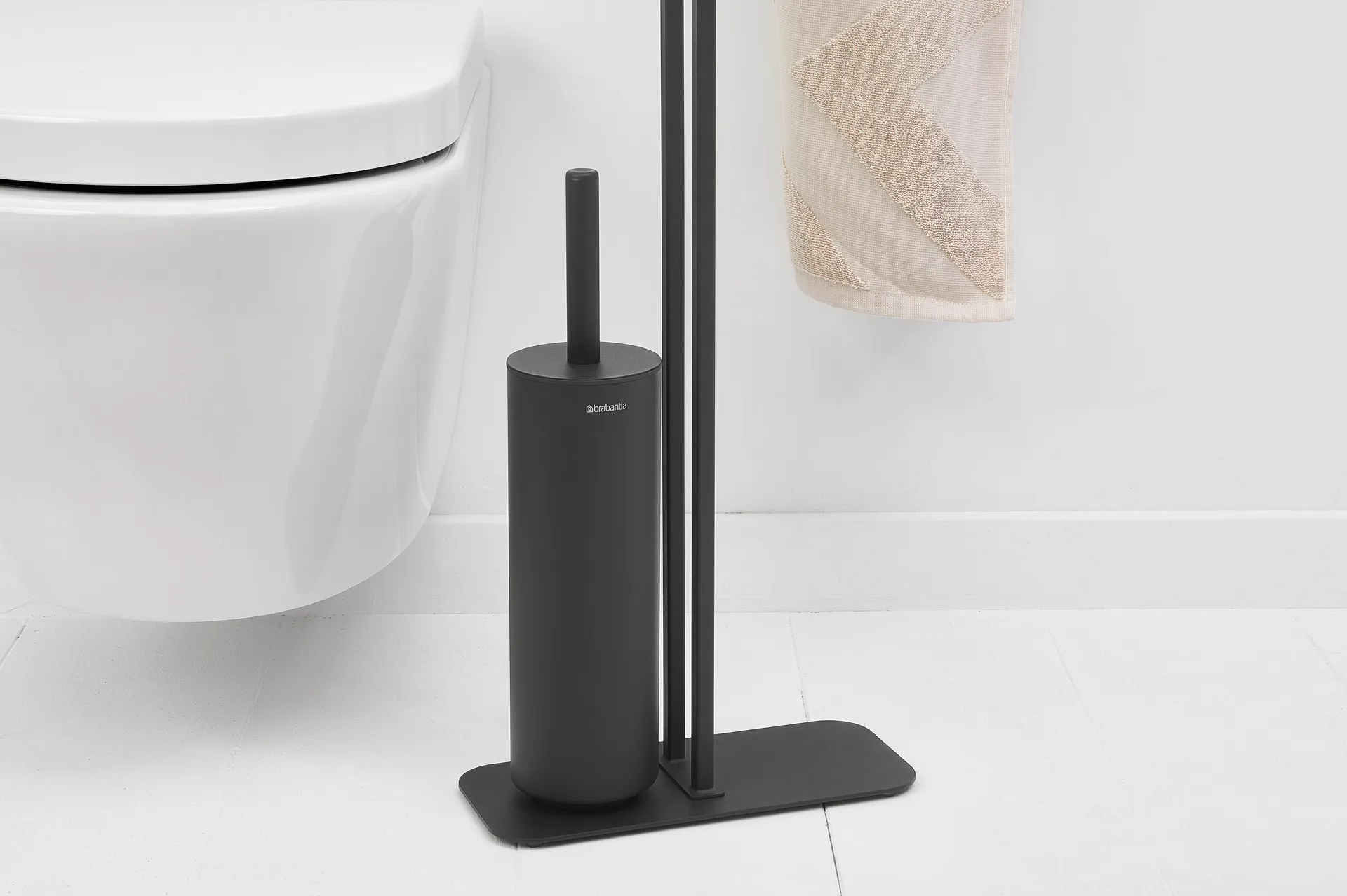 MindSet Toilettenbutler, Mineral Infinite Grey, silicone Brabantia