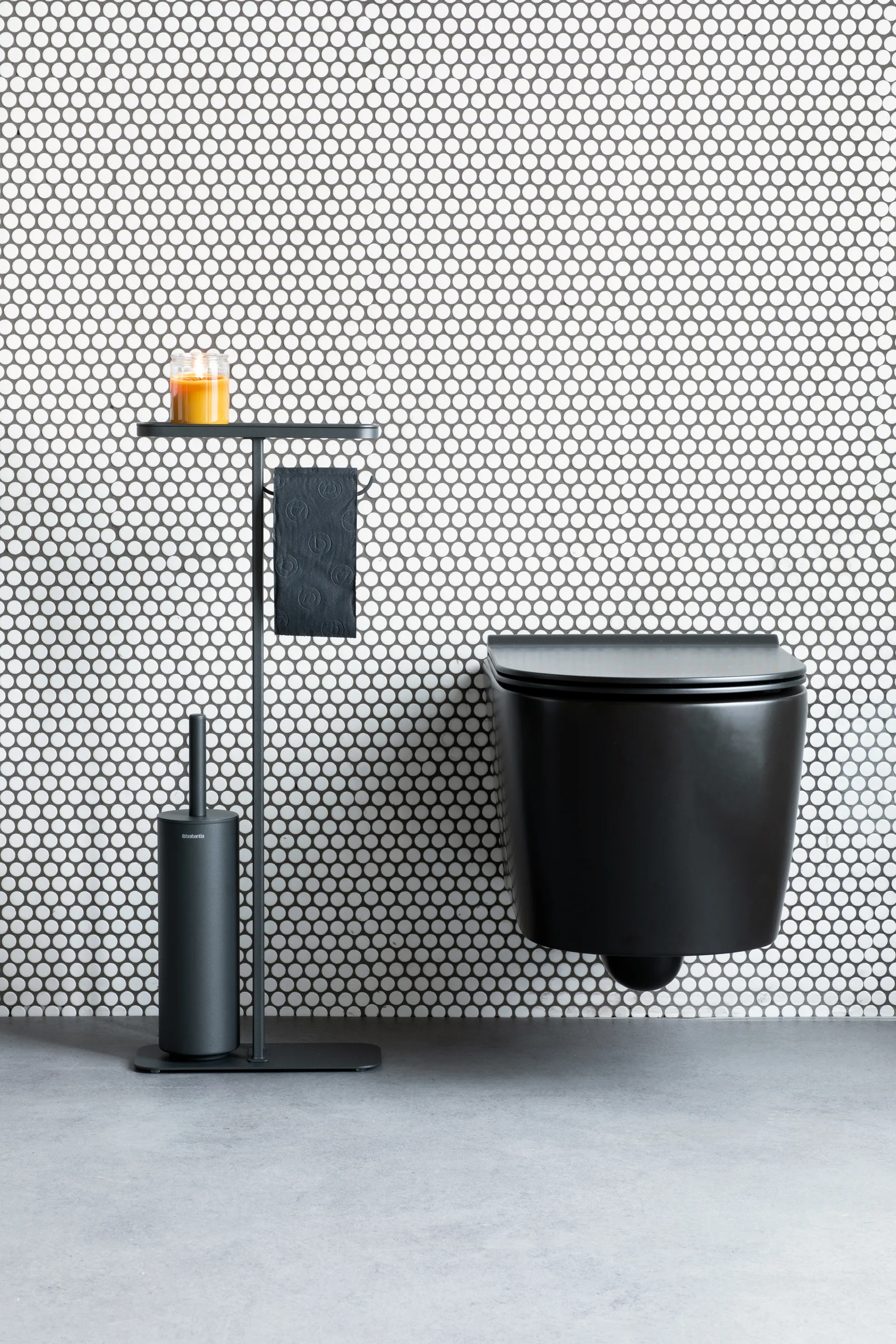 MindSet Toilettenbutler, Mineral Infinite Grey, silicone Brabantia