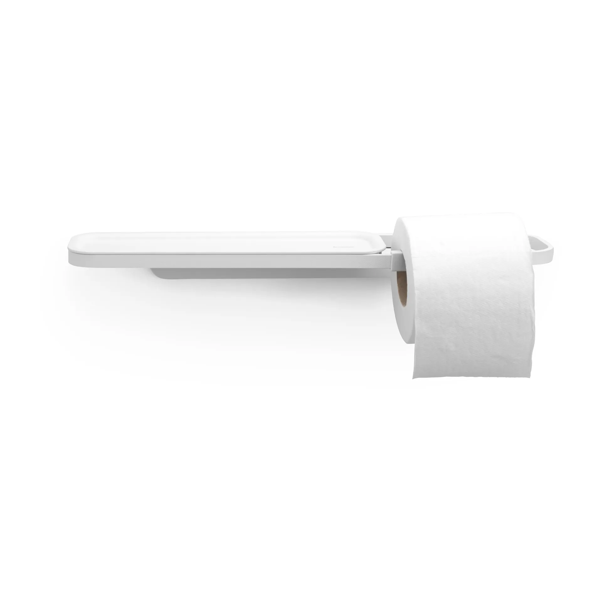 MindSet Toilettenpapierhalter mit Ablage, Mineral Fresh White Brabantia