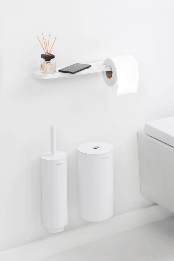 MindSet Toilettenpapierhalter mit Ablage - Mineral Fresh White - Brabantia