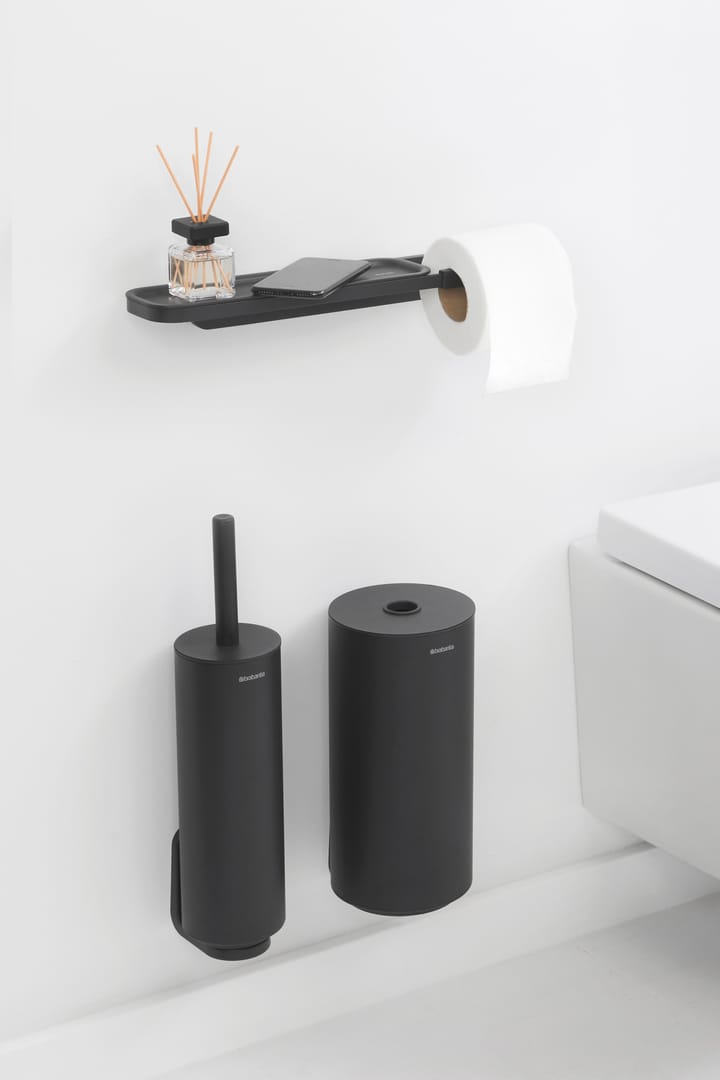 MindSet Toilettenpapierhalter mit Ablage - Mineral Infinite Grey - Brabantia
