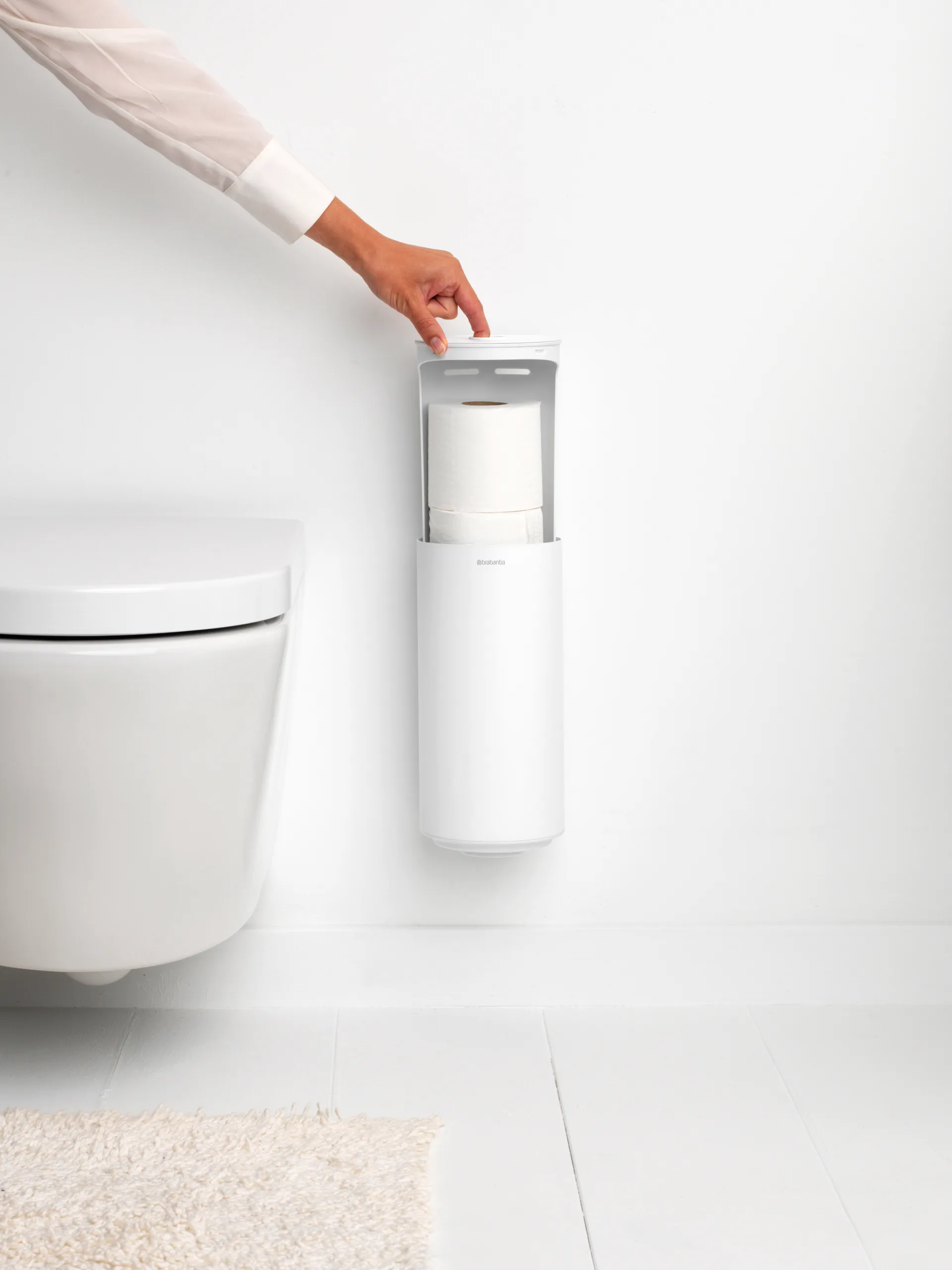 MindSet Toilettenrollenhalter, Mineral Fresh White Brabantia