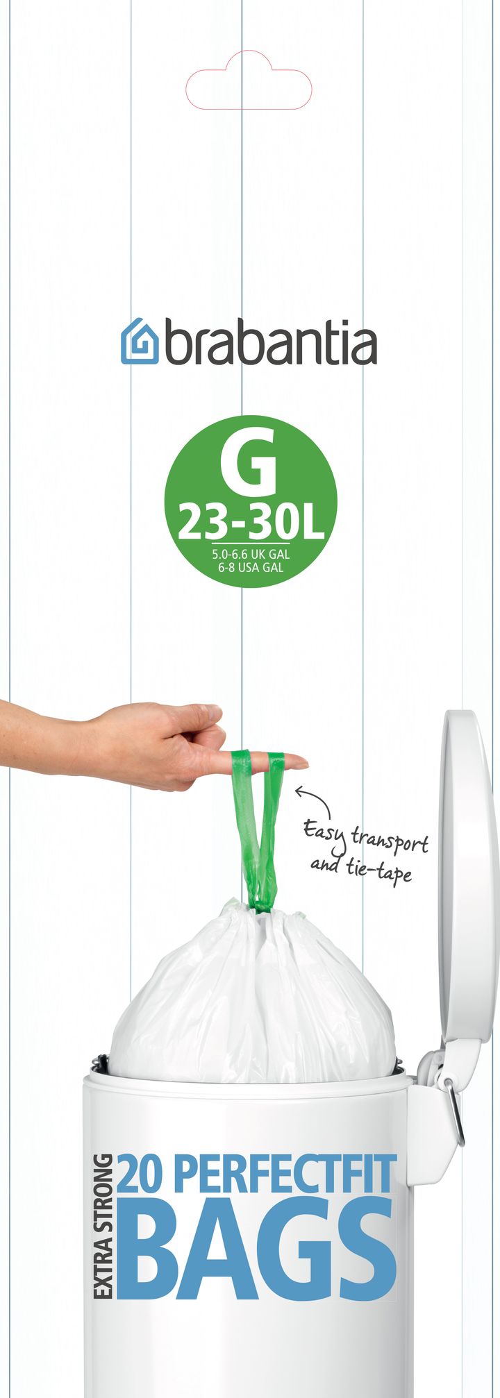 Müllbeutel G für Eimer von 23-30 Liter 20 Beutel/Rolle - 23-30 L - Brabantia