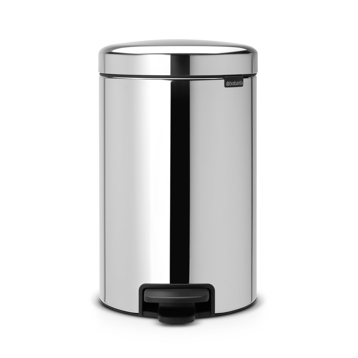 Brabantia New Icon Treteimer 12 Liter Brilliant steel