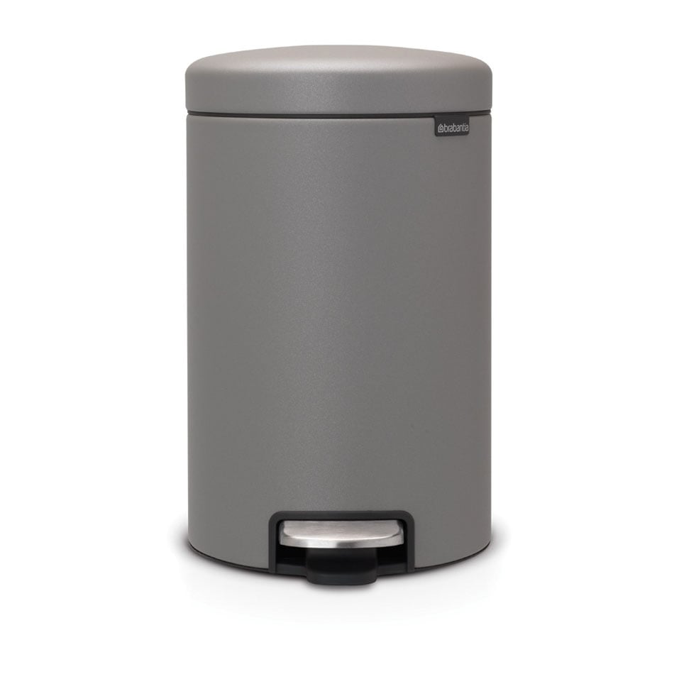 Brabantia New Icon Treteimer 12 Liter Mineral concrete grey