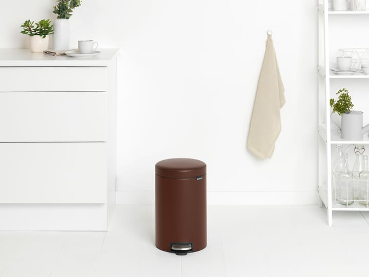 New Icon Treteimer 12 Liter, Mineral cosy brown Brabantia