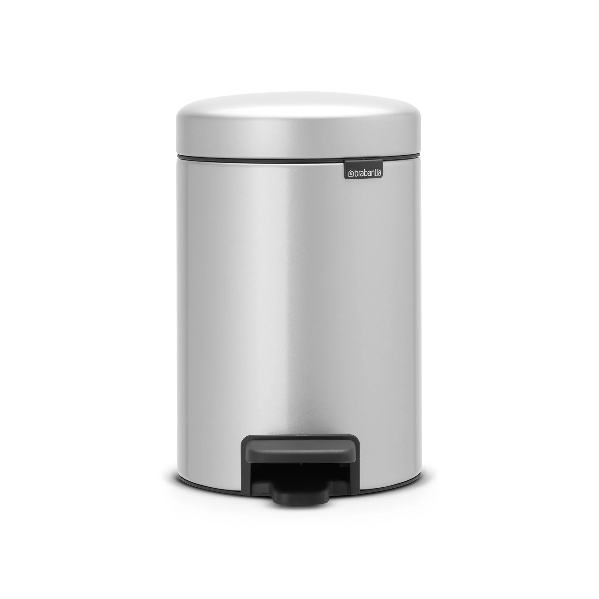 New Icon Treteimer 3 Liter, Metallic grey (grau) Brabantia