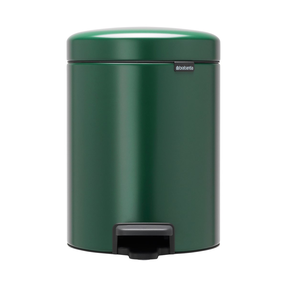 Brabantia New Icon Treteimer 5 Liter Pine green | Skandinavisches Design | Treteimer | Grün