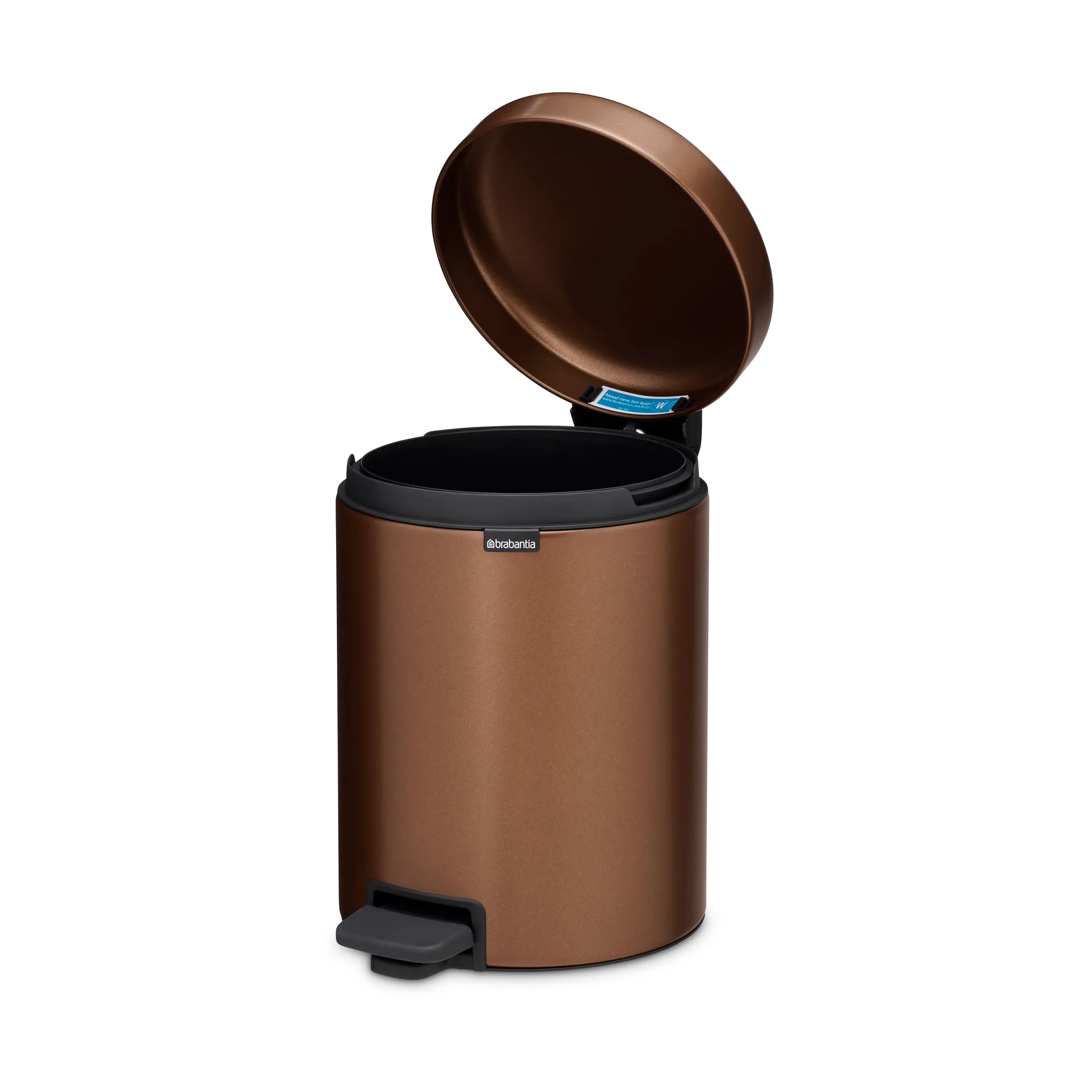 New Icon Treteimer 5 Liter, Warm Bronze Brabantia