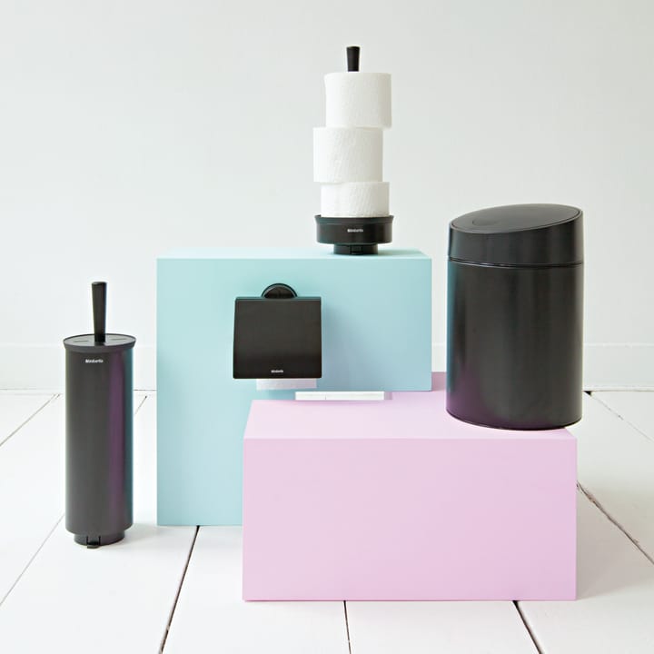 Profile Toilettenpapierhalter, Schwarz Brabantia