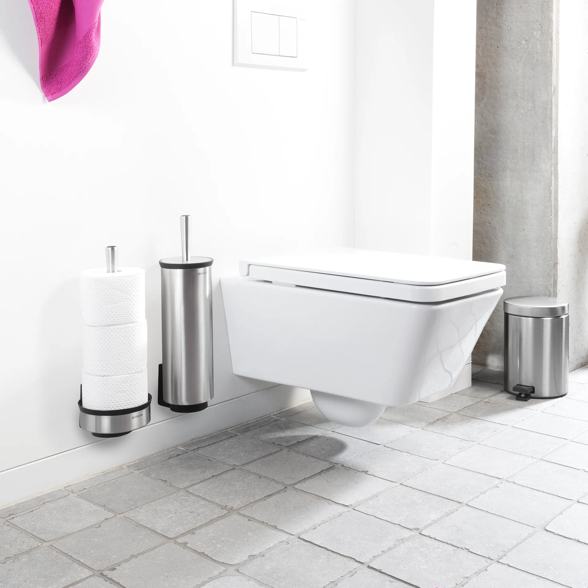 Profile Toilettenrollenspender, Edelstahl matt Brabantia