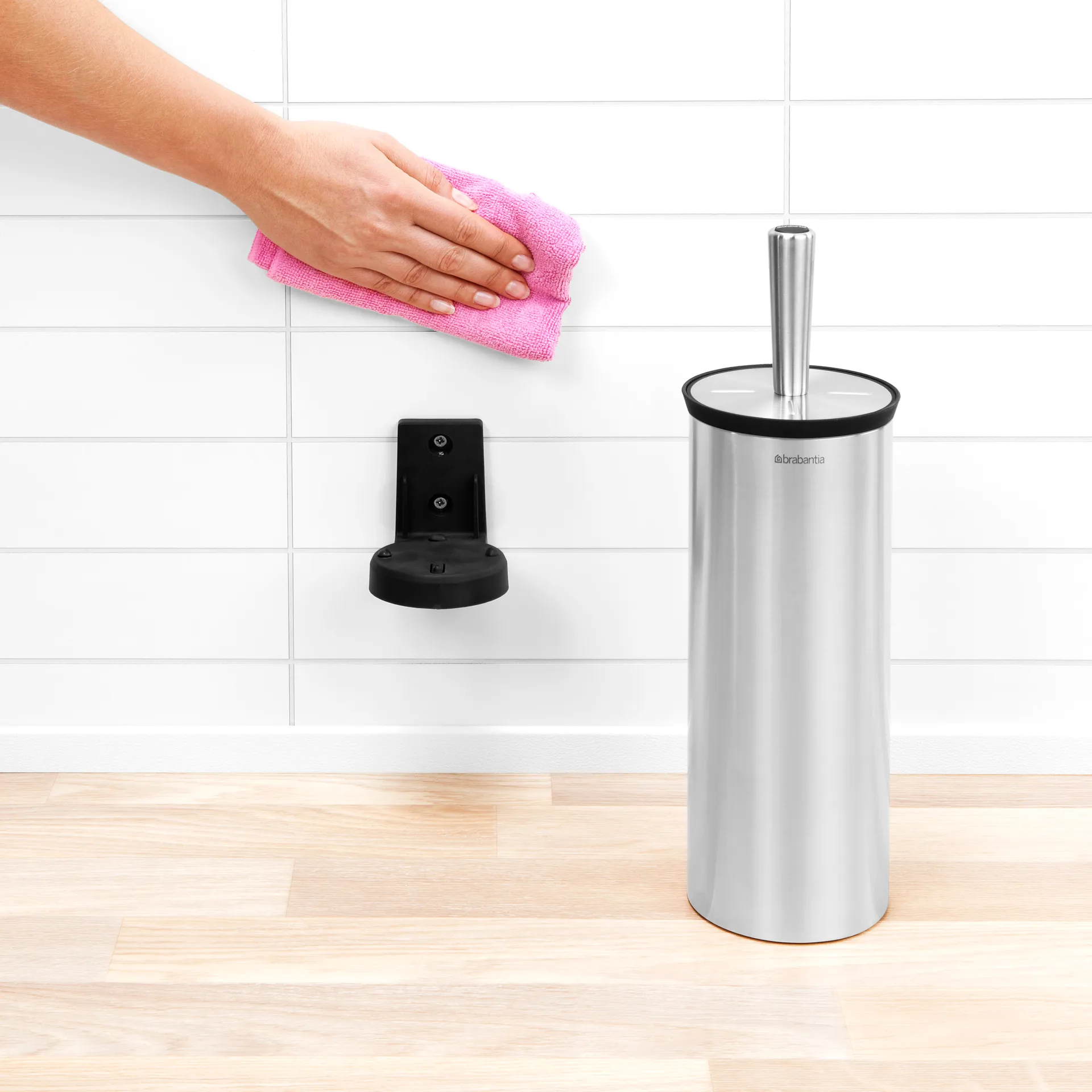 Profile Wand-Toilettenbürste, Edelstahl matt Brabantia