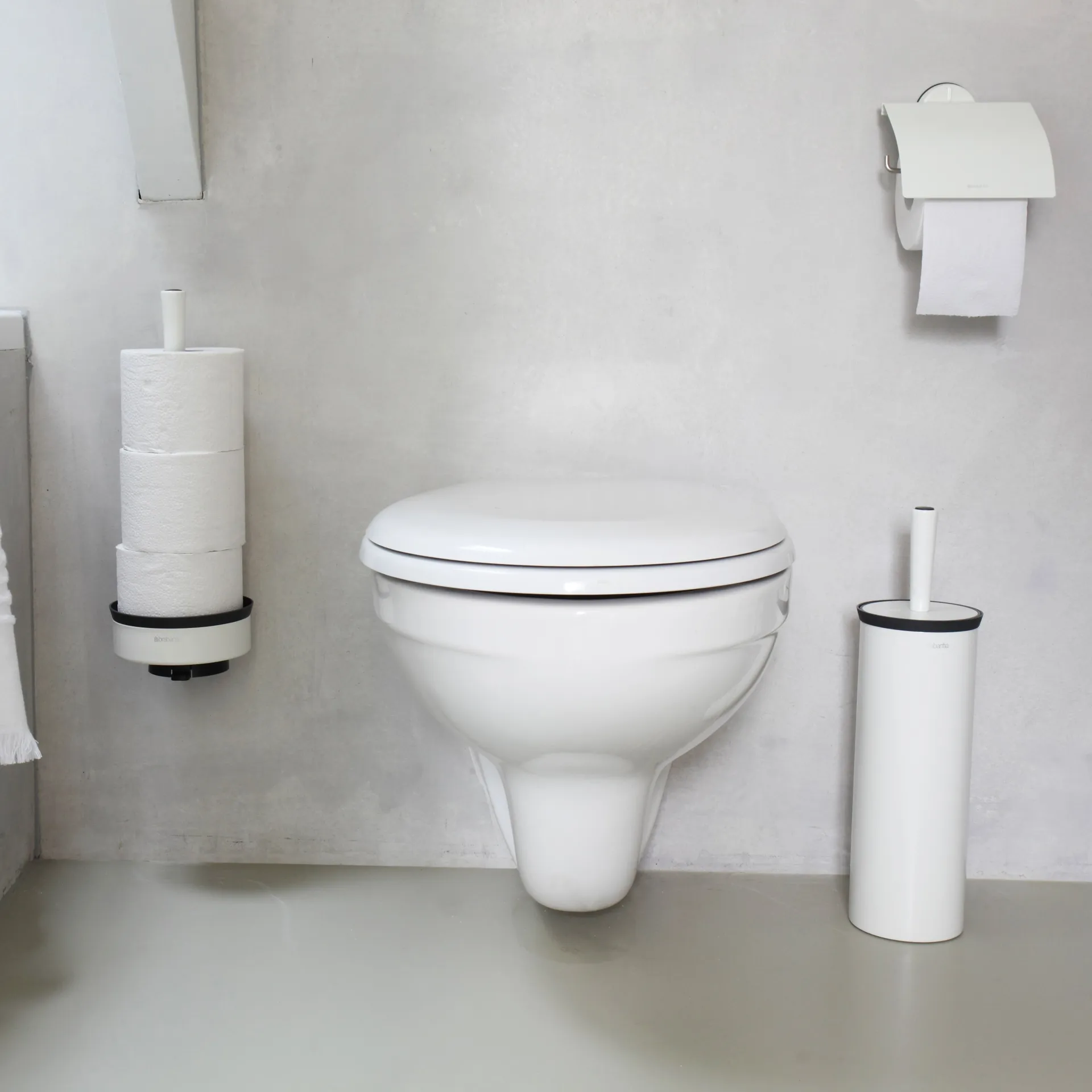 Profile Wand-Toilettenbürste, Weiß Brabantia