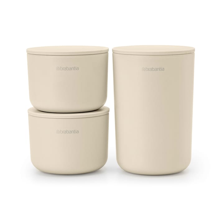 ReNew Verwahrungsdosen 3er Pack - Soft Beige - Brabantia