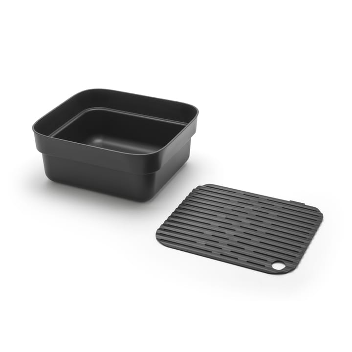 Sinkside Abtropfgestell mit Trockenablage 34 x 37cm - Dunkelgrau - Brabantia