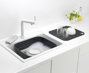 Sinkside Abtropfgestell mit Trockenablage 34 x 37cm - Dunkelgrau - Brabantia