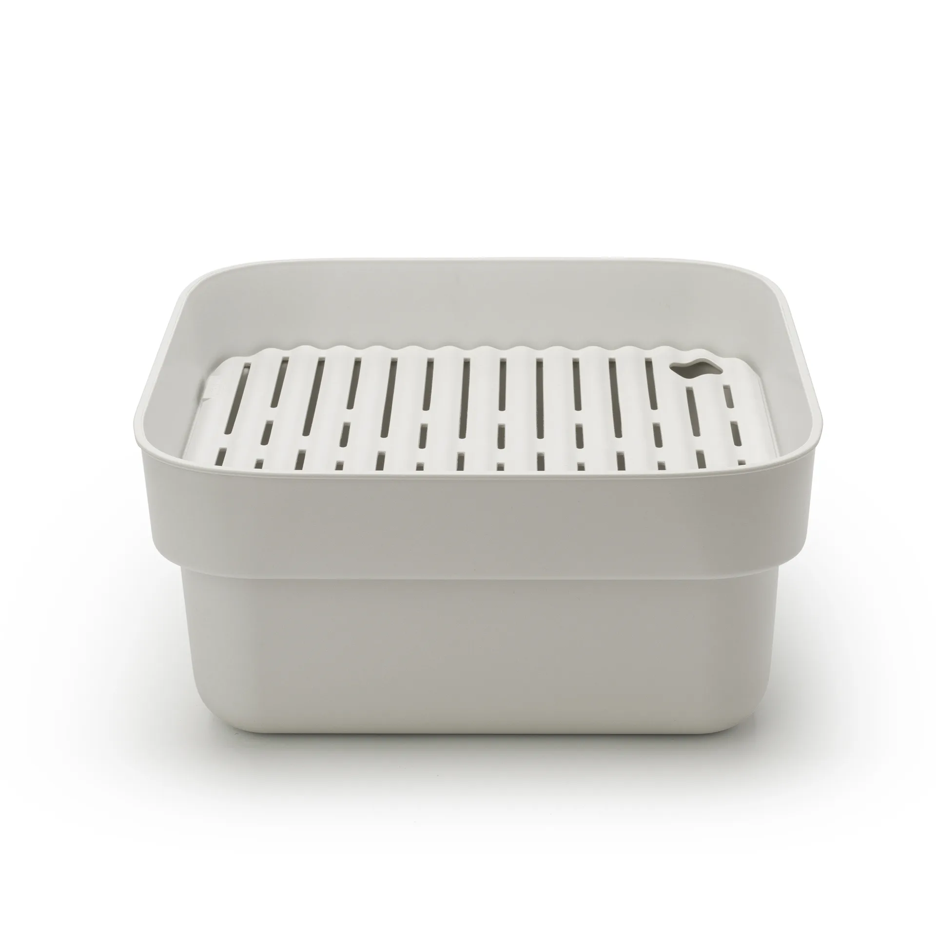 Sinkside Abtropfgestell mit Trockenablage 34 x 37cm, Hellgrau Brabantia