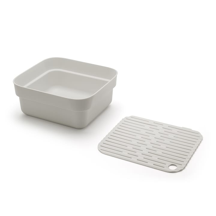 Sinkside Abtropfgestell mit Trockenablage 34 x 37cm - Hellgrau - Brabantia