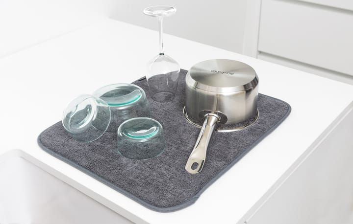 Sinkside Geschirrunterlage Mikrofaser 47 x 40cm, Dunkelgrau Brabantia