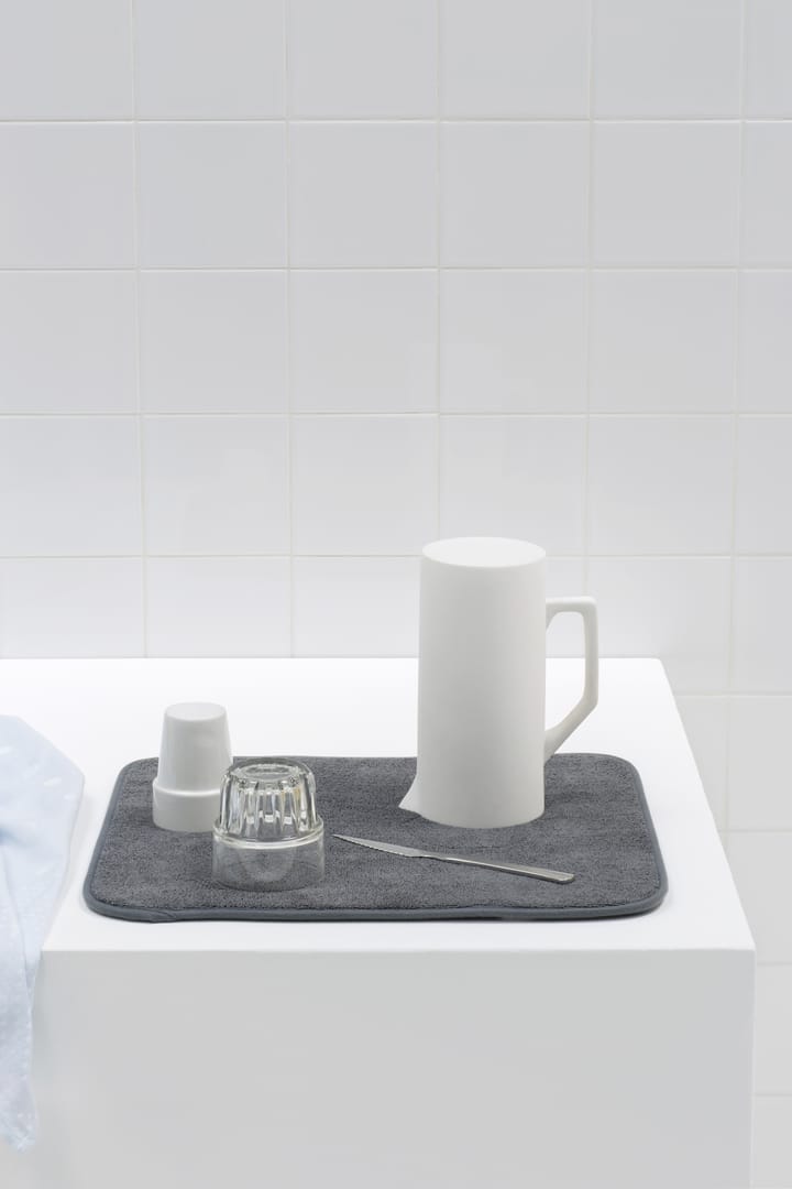 Sinkside Geschirrunterlage Mikrofaser 47 x 40cm, Dunkelgrau Brabantia