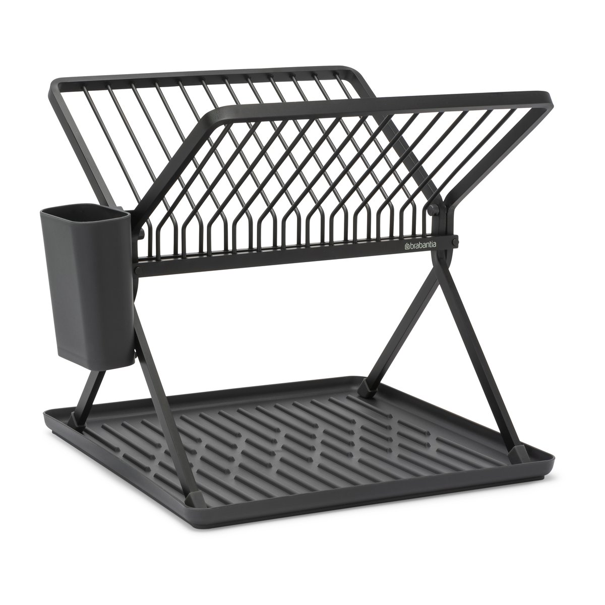Brabantia Sinkside zusammenklappbarer Geschirrkorb 37cm Dunkelgrau