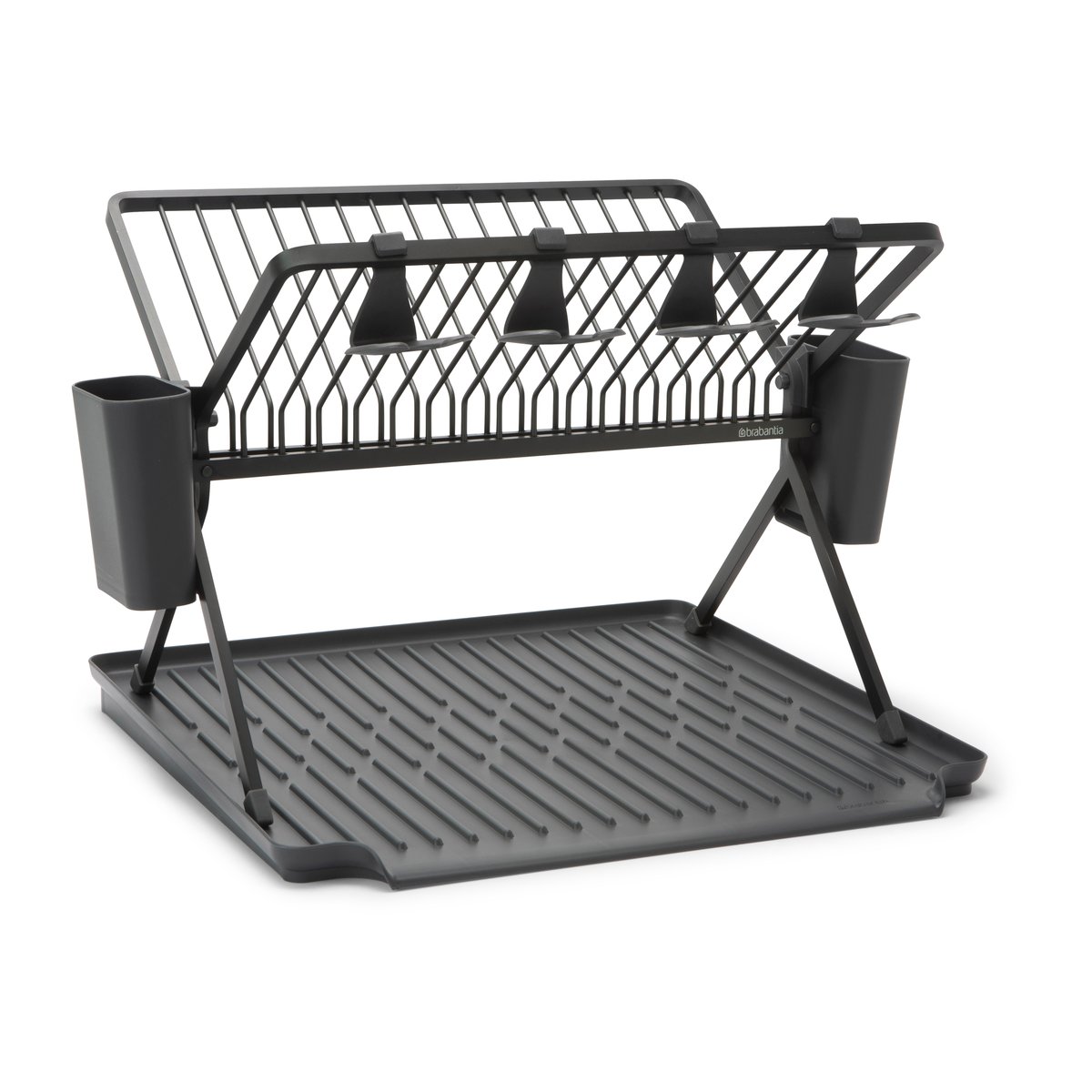 Brabantia Sinkside zusammenklappbarer Geschirrkorb 51cm Dunkelgrau