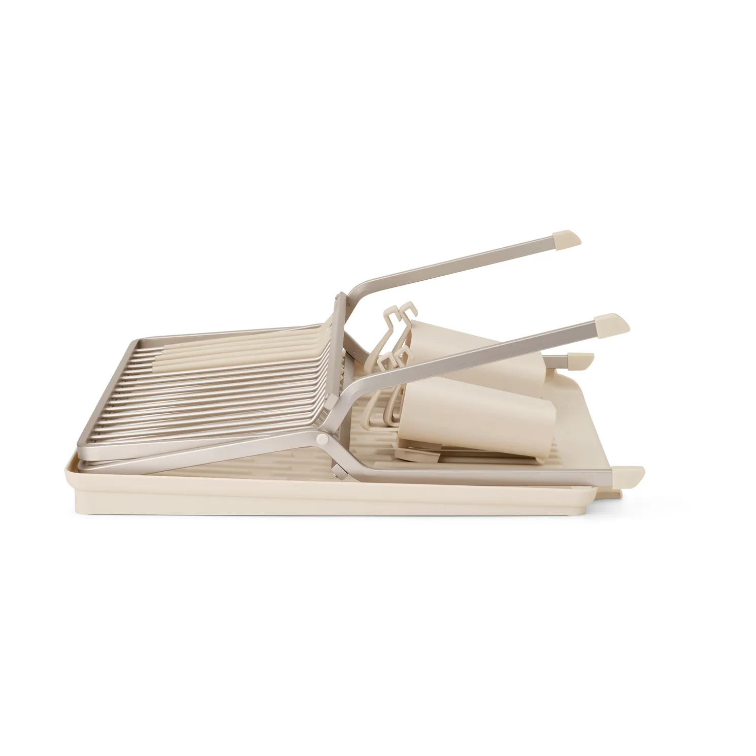 Sinkside zusammenklappbarer Geschirrkorb 51cm, Soft Beige Brabantia