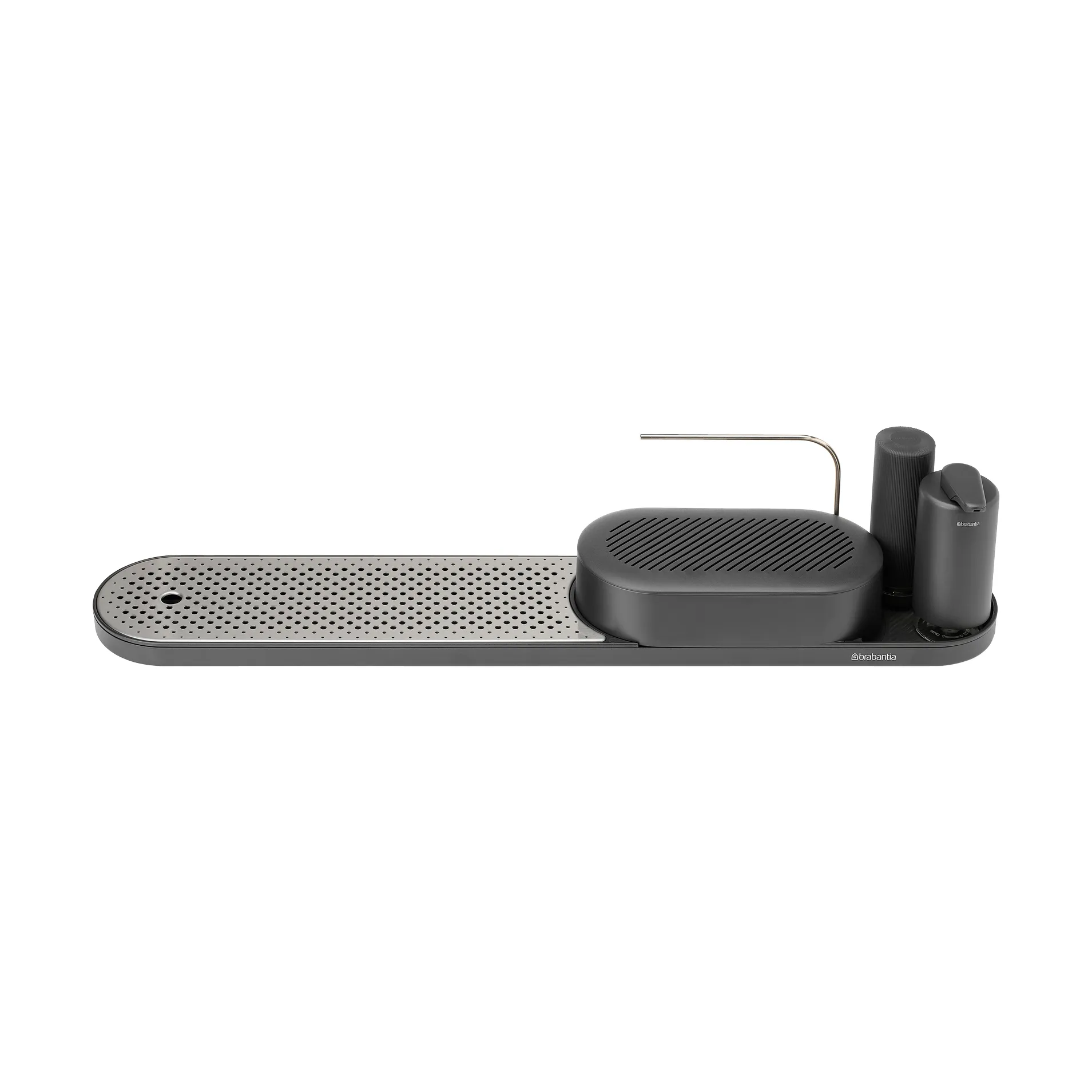 SinkStyle Spülbecken-Organizer Set 4 Teile, Mineral Infinite Grey Brabantia