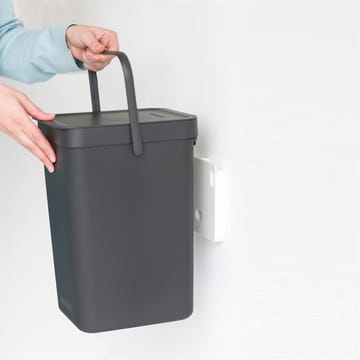 Sort & Go Abfalleimer 12 Liter - Grau - Brabantia