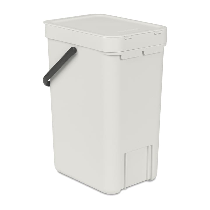 Sort & Go Abfalleimer 12 Liter - Hellgrau - Brabantia