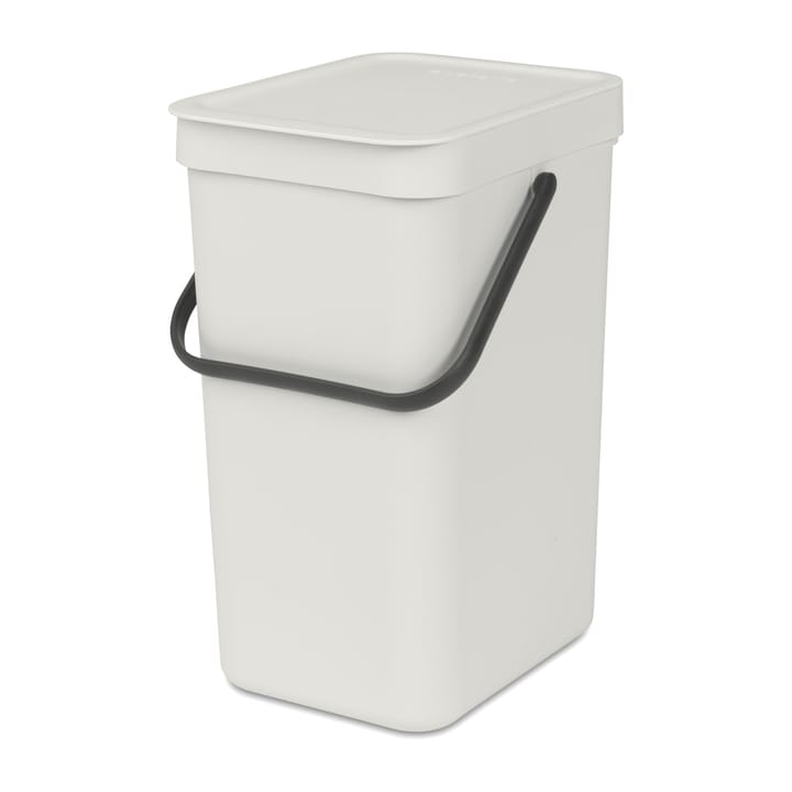 Sort & Go Abfalleimer 12 Liter - Hellgrau - Brabantia