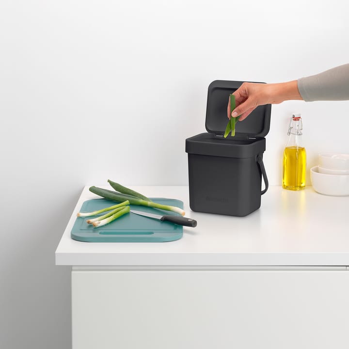 Sort & Go Abfalleimer 3 L - Grau - Brabantia