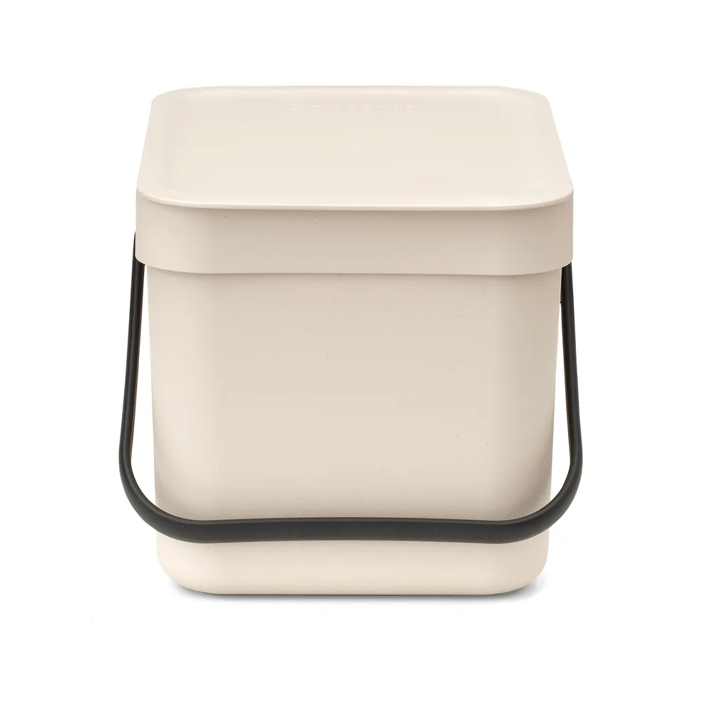 Sort & Go Abfalleimer 6 Liter, Soft Beige Brabantia