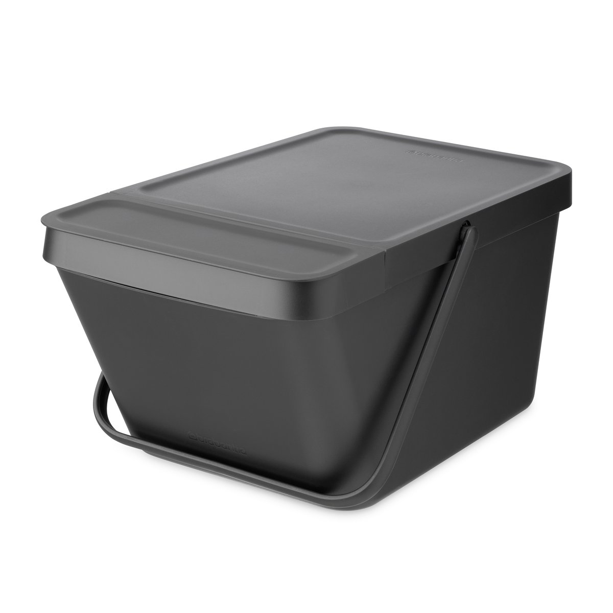 Brabantia Sort & Go Stapelbarer Abfalleimer 20 l Grau